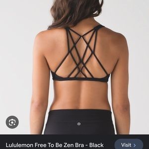 Lululemon Sports Bra Free to be Zen